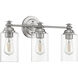Neighborhood Dardyn 3 Light 22 inch Brushed Polished Nickel Vanity Light Wall Light
