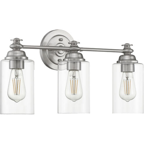 Neighborhood Dardyn 3 Light 22 inch Brushed Polished Nickel Vanity Light Wall Light
