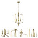 Bolden 3 Light 14 inch Satin Brass Foyer Pendant Ceiling Light