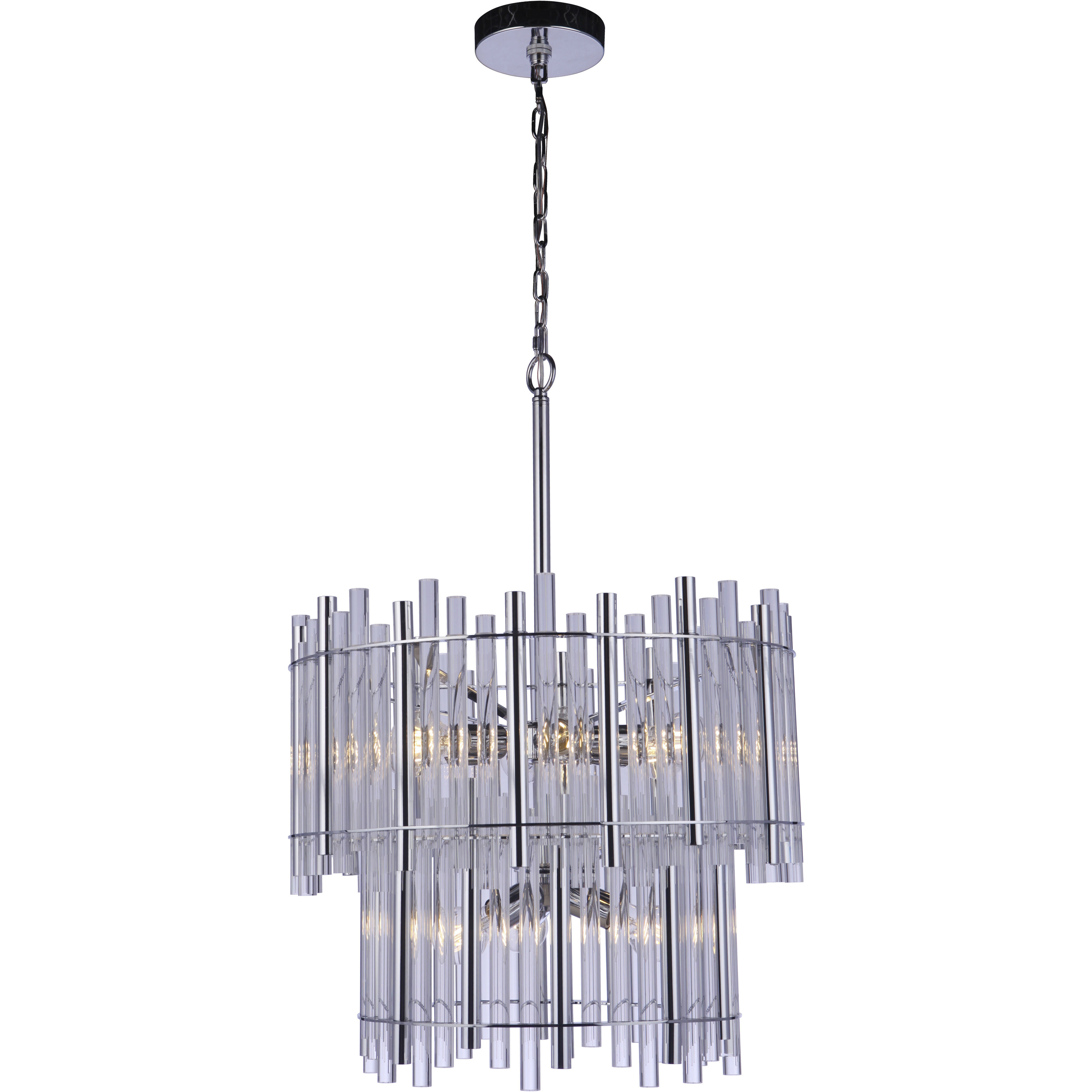 Reveal 9 Light 22.25 inch Chrome Chandelier Ceiling Light