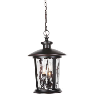 Summerhays 3 Light 12 inch Oiled Bronze Gilded Outdoor Pendant, Large