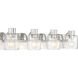 Rori 4 Light 28.25 inch Polished Nickel Vanity Light Wall Light