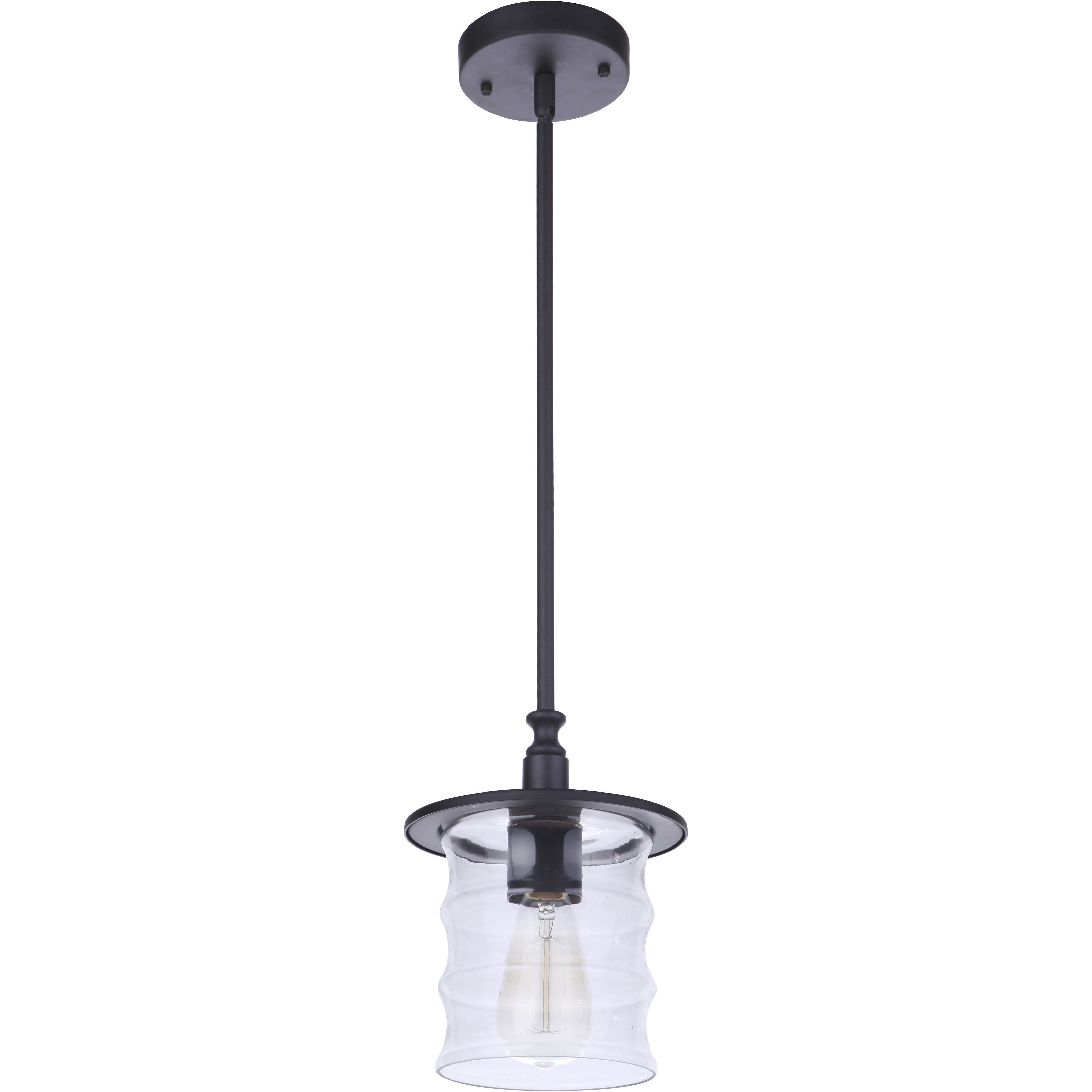 Canon 1 Light 7.5 inch Midnight Outdoor Pendant