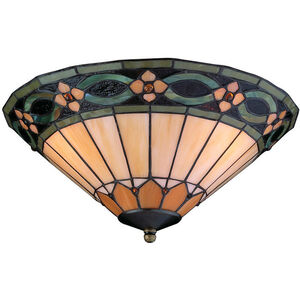 Elegance LED Jeweled Tiffany Style Fan Bowl Light Kit, Universal Mount