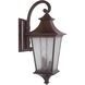 Argent II 3 Light 26 inch Aged Bronze Textured Outdoor Wall Mount, Large