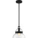 Smyth 1 Light 10.5 inch Flat Black Mini Pendant Ceiling Light