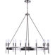 Larrson 14 Light 36 inch Brushed Polished Nickel Chandelier Ceiling Light