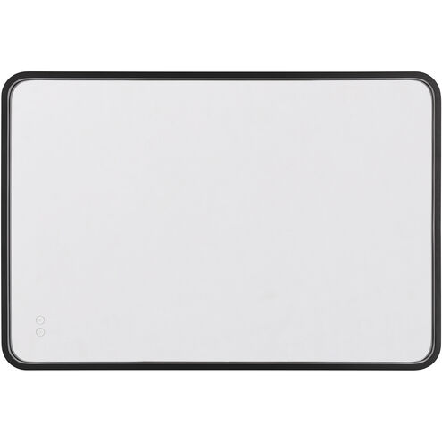 Monica 36 X 24.39 inch Flat Black Framed LED Mirror, Edge Lit