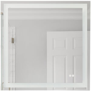Lighted 30 X 30 inch White Mirror, Square