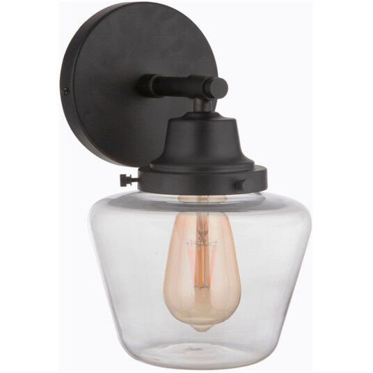 Neighborhood Essex 1 Light 7 inch Flat Black Wall Sconce Wall Light, Neighborhood Collection