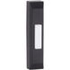 Thin Rectangle Profile Flat Black Push Button