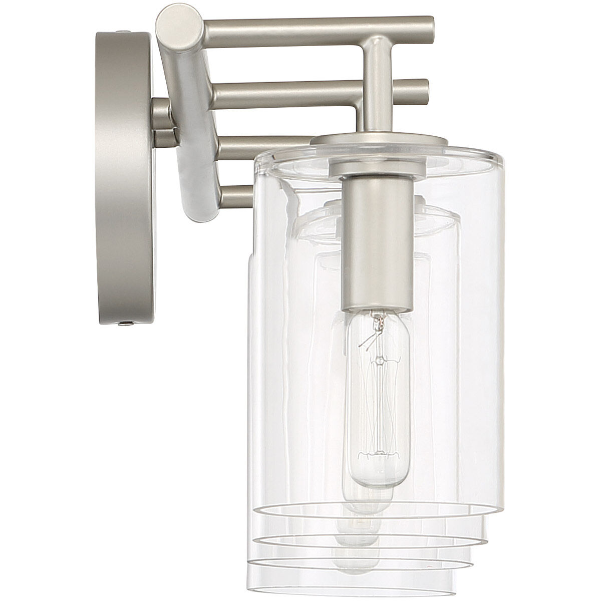 Hailie 4 Light 28 inch Satin Nickel Vanity Light Wall Light