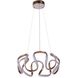 Pulse LED 17.75 inch Champagne Brass Pendant Ceiling Light
