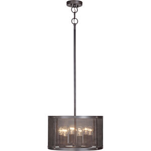 Blacksmith 6 Light 18 inch Matte Black Gilded Pendant Ceiling Light