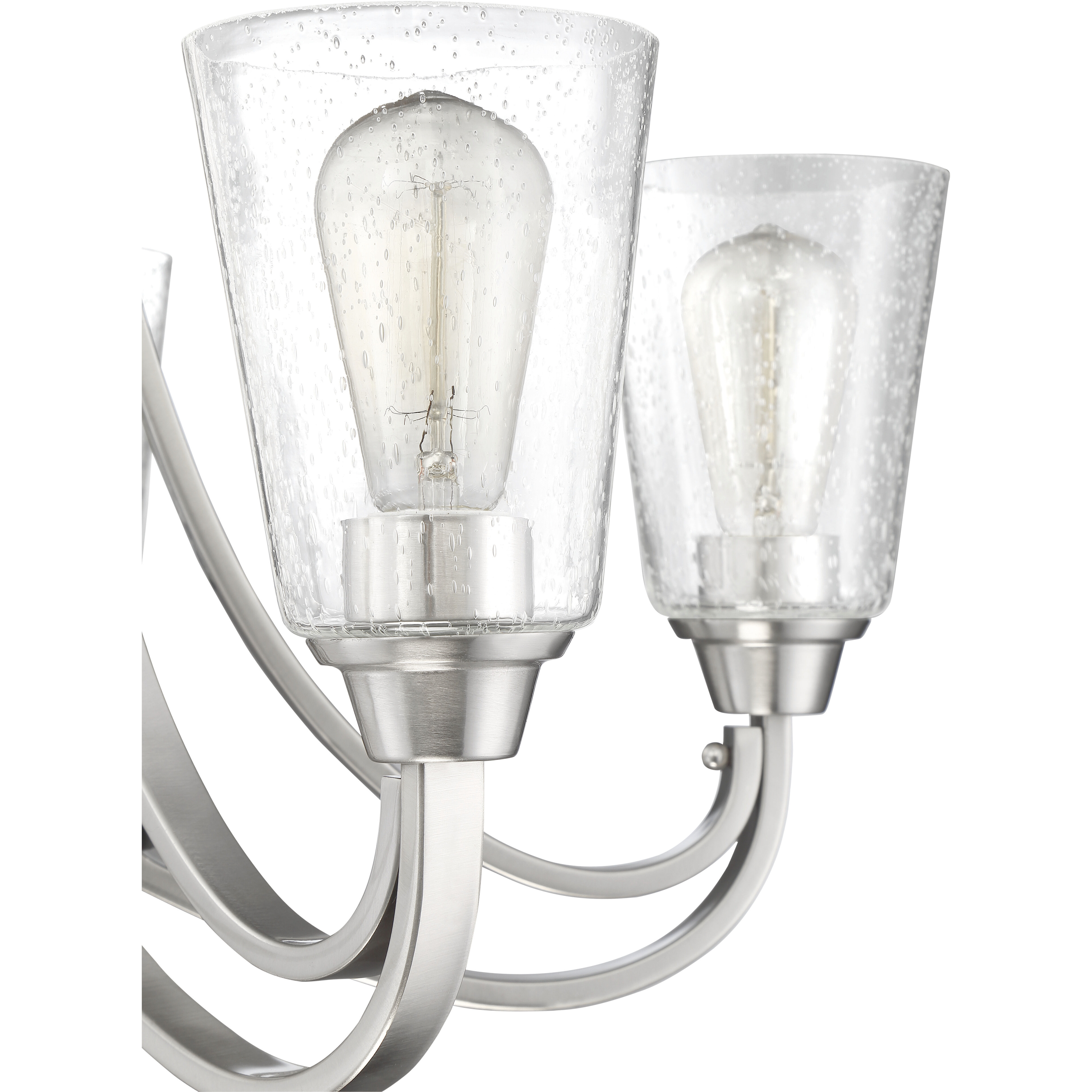 Neighborhood Grace 5 Light 26 inch Brushed Polished Nickel Chandelier Ceiling Light in Clear Seeded, Neighborhood Collection