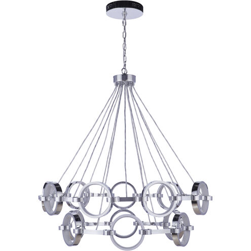 Context LED 36 inch Chrome Chandelier Ceiling Light