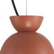 Ventura Dome 1 Light 7.5 inch Baked Clay Mini Pendant Ceiling Light