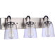 Elsa 3 Light 22.5 inch Brushed Polished Nickel Vanity Light Wall Light