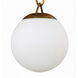 Orion 1 Light 6 inch Patina Aged Brass Wall Sconce Wall Light