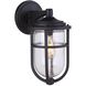 Voyage 1 Light 16 inch Midnight Outdoor Wall Lantern