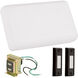 Builder White Chime Kit, Black Buttons