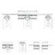Clark 3 Light 24.75 inch Chrome Vanity Light Wall Light
