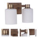 Bretton 2 Light 12 inch Satin Brass Vanity Light Wall Light