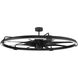 Axel 52 inch Flat Black Ceiling Fan (Blades Included)