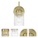 Claire 1 Light 5 inch Satin Brass Wall Sconce Wall Light