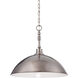 Timarron 1 Light 20 inch Antique Nickel Pendant Ceiling Light, Large