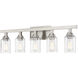 Neighborhood Chicago 5 Light 36 inch Brushed Polished Nickel Vanity Light Wall Light