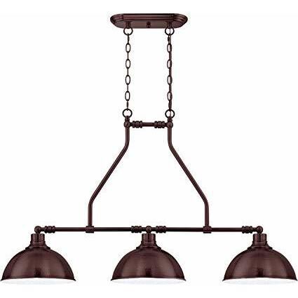 Timarron 3 Light 43 inch Aged Bronze Brushed Island Light Ceiling Light