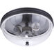 Sivo 2 Light 13 inch Midnight Outdoor Flushmount