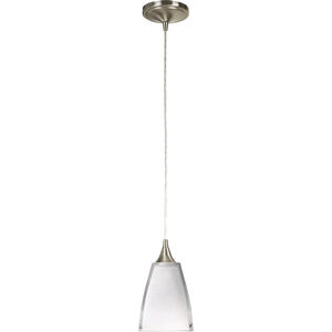 Hue LED 5 inch Polished Nickel Mini Pendant Ceiling Light in White and Color