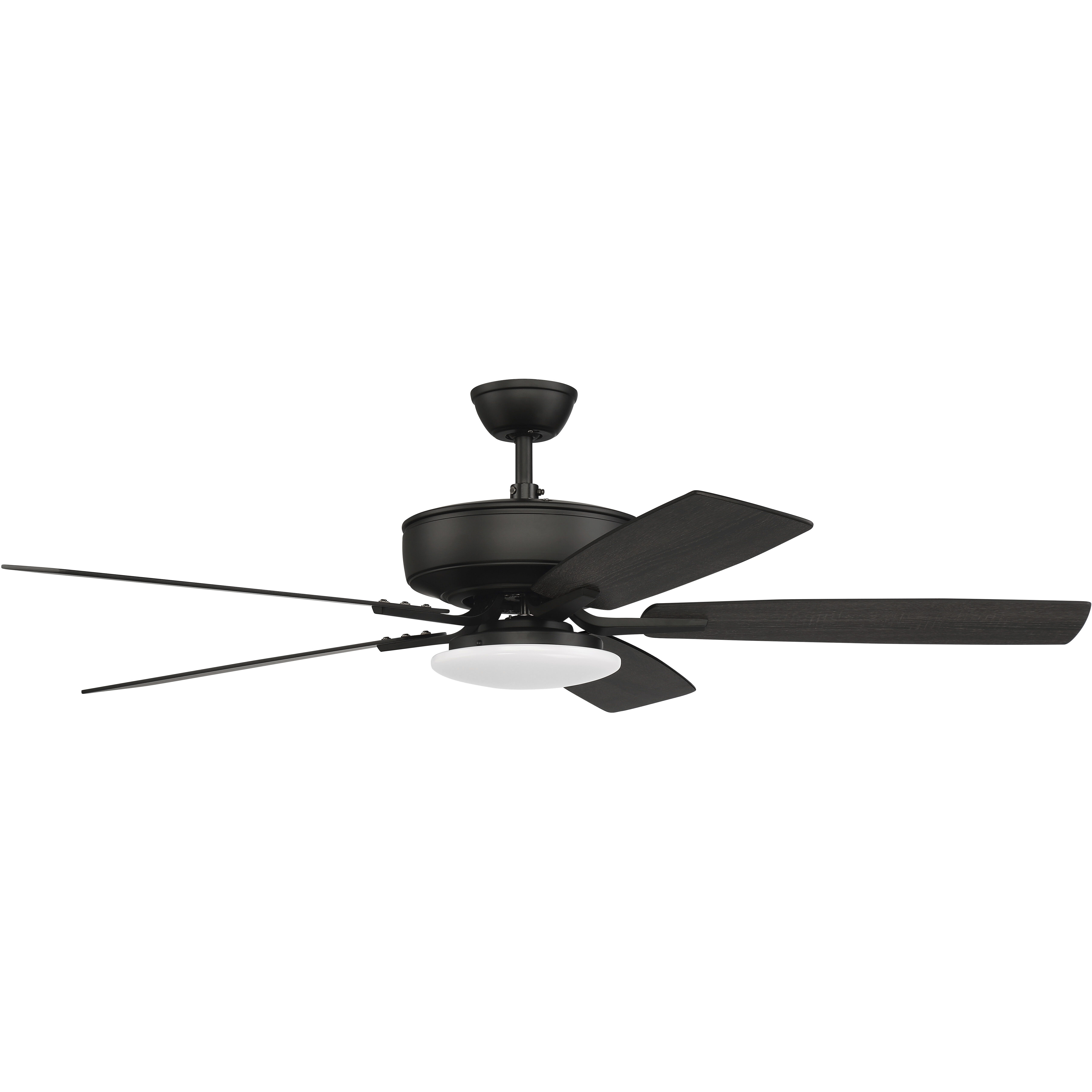 Craftmade P112FB5-52FBGW Pro Plus 112 52 inch Flat Black with Flat