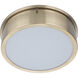 Fenn LED 11 inch Satin Brass Flushmount Ceiling Light