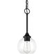 Glenda 1 Light 6 inch Flat Black Mini Pendant Ceiling Light
