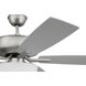 Pro Plus 211 52 inch Brushed Satin Nickel with Brushed Nickel/Greywood Blades Contractor Ceiling Fan