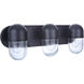 Pill 3 Light 22.5 inch Flat Black Vanity Light Wall Light