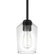 Shayna 1 Light 5 inch Flat Black Mini Pendant Ceiling Light