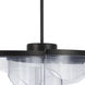 Estrella LED 27.6 inch Flat Black Pendant Ceiling Light, 5 Arm