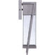 Bryce LED 17 inch Brushed Titanium Outdoor Wall Lantern