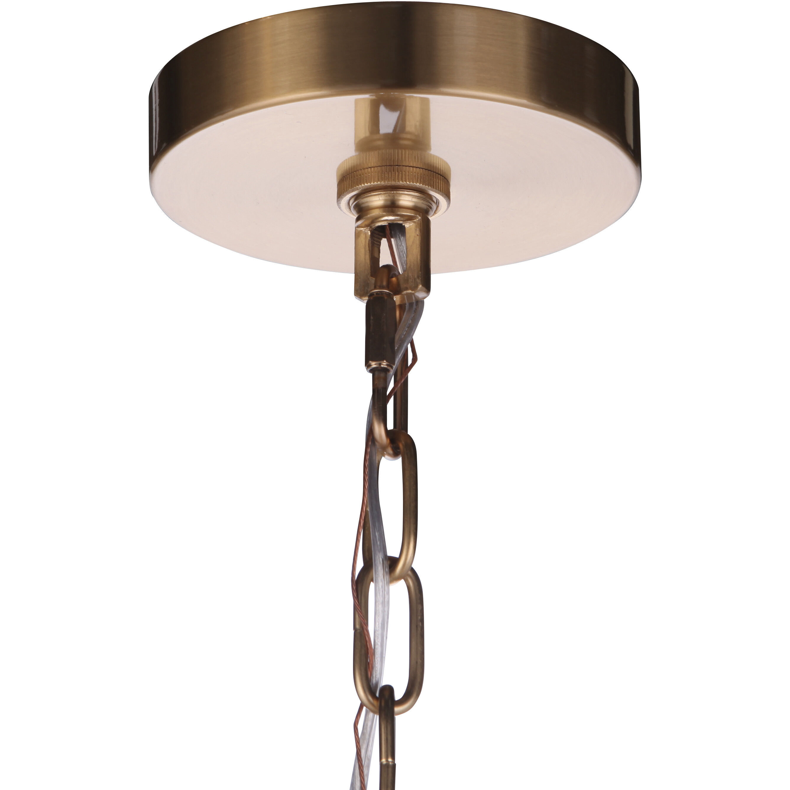 Elliot 5 Light 16.38 inch Satin Brass Pendant Ceiling Light