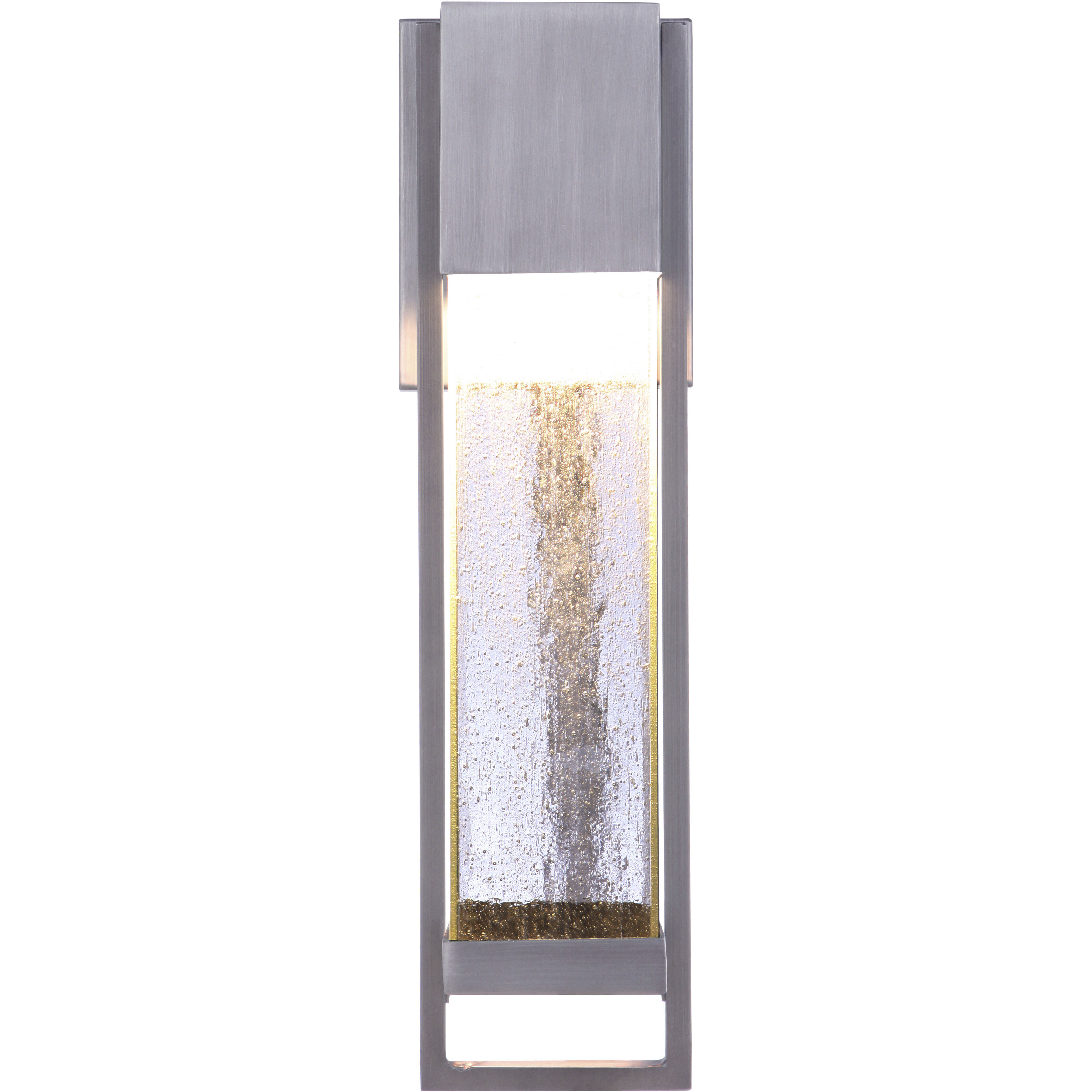 Bryce LED 17 inch Brushed Titanium Outdoor Wall Lantern