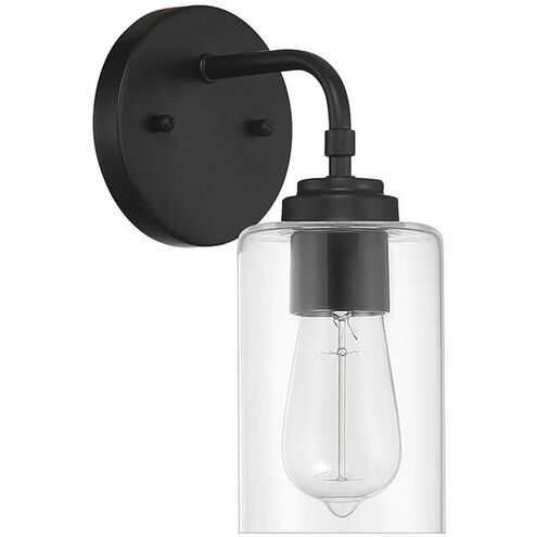 Stowe 1 Light 5 inch Flat Black Wall Sconce Wall Light