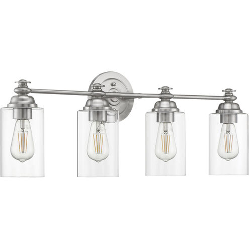 Neighborhood Dardyn 4 Light 30 inch Brushed Polished Nickel Vanity Light Wall Light
