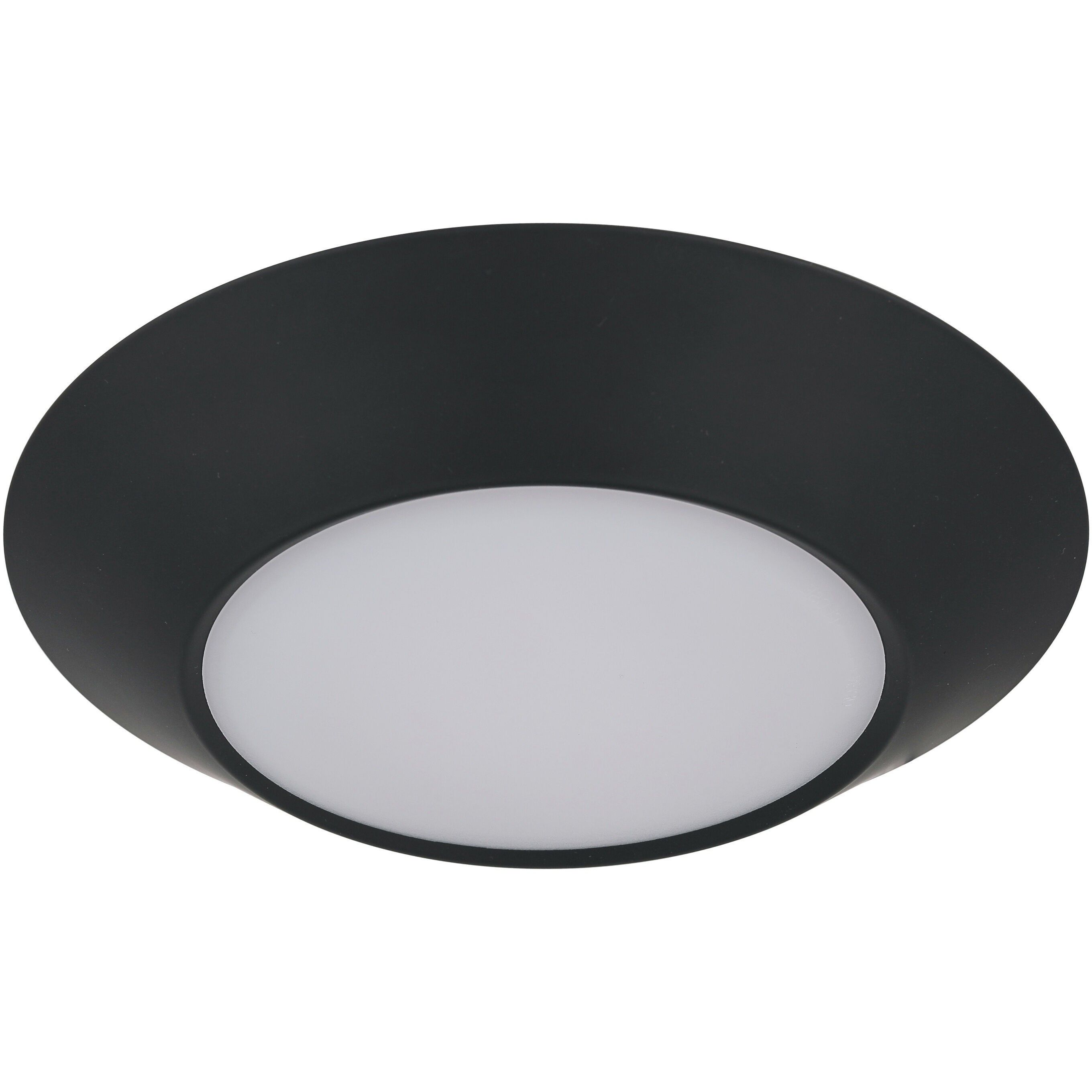 Slim Line LED 7.5 inch Flat Black Flushmount Ceiling Light