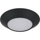 Slim Line LED 7.5 inch Flat Black Flushmount Ceiling Light