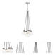 Neighborhood Que 5 Light 14.75 inch Chrome Pendant Ceiling Light