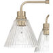 Pleated 6 Light 35.13 inch Premium Bronze Chandelier Ceiling Light